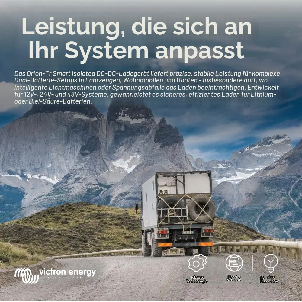 Victron Energy Orion-Tr Smart DC-DC Ladebooster (Bluetooth) - 24/12V, 20 Amp, 240-Watt - Batterie Ladegerät für Doppelbatteriesysteme - Isoliert