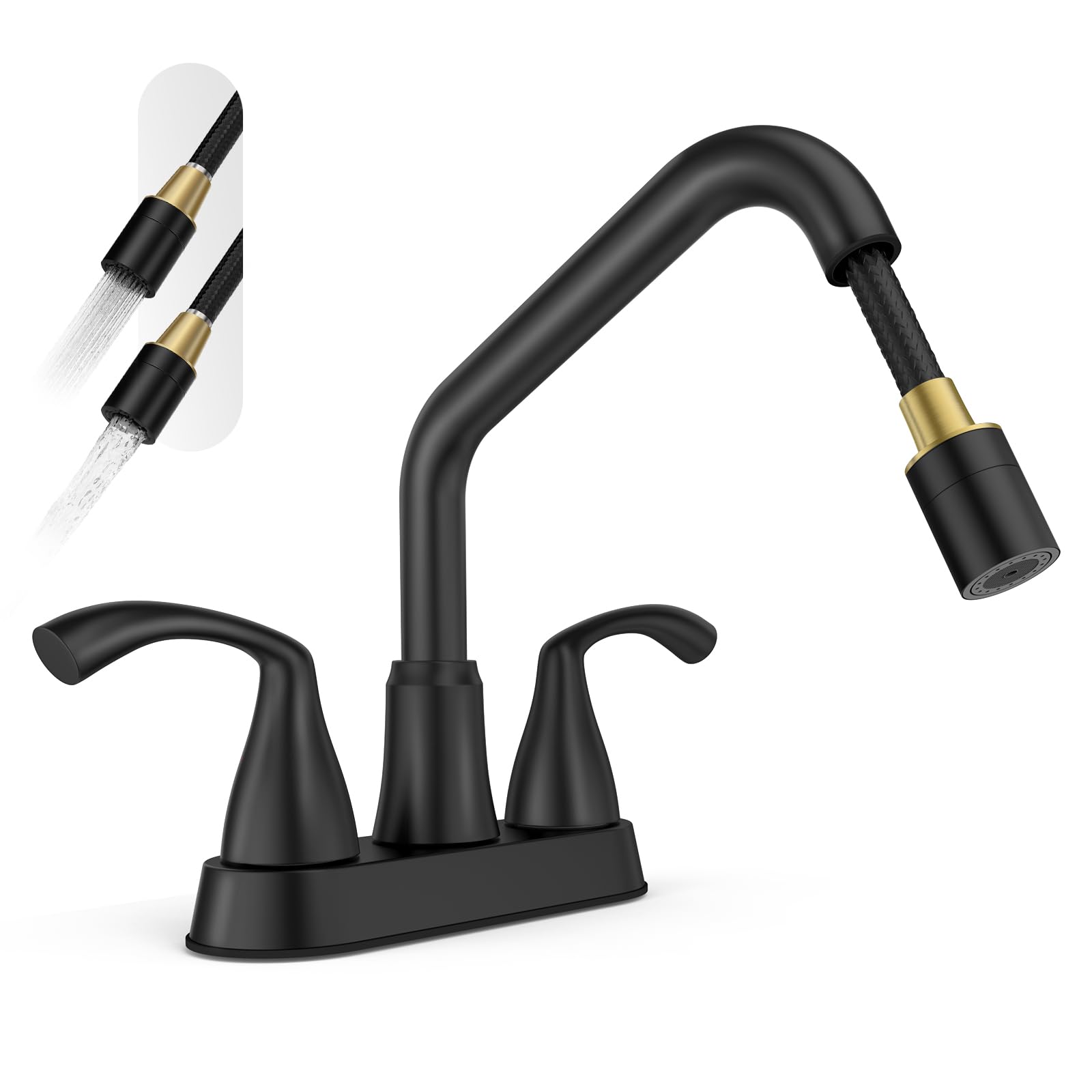 Matte Black Pull-Out Utility Faucet