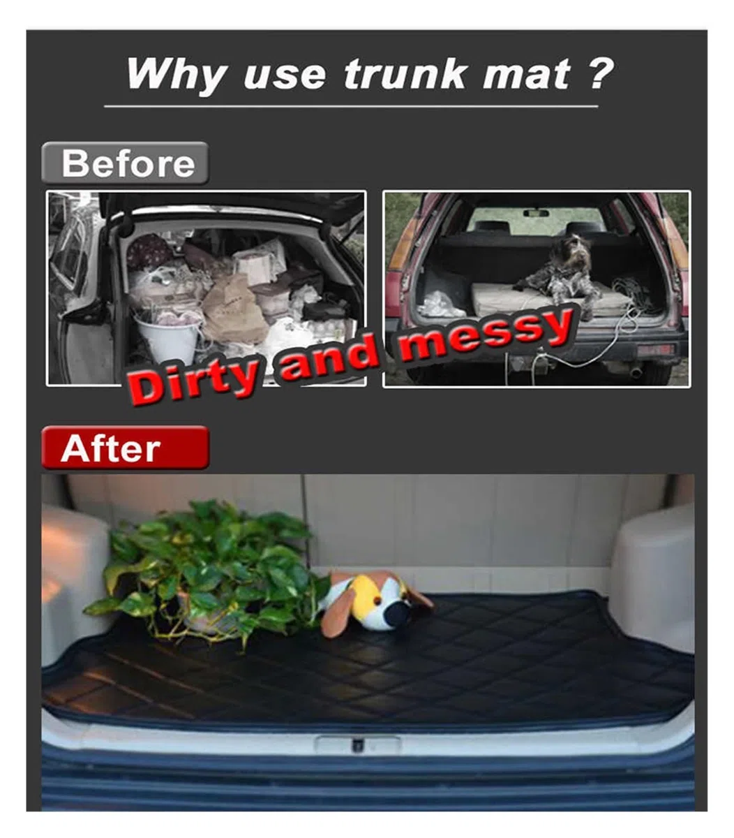 Auto Kofferraum Schutzmatte Auto Hinten Stamm Matten Für Toyota Für RAV4 Für Vanguard XA30 2006~2012 wasserdichte Schutz Pad Auto Matten Auto Zubehör(Schwarz,Full Cover)