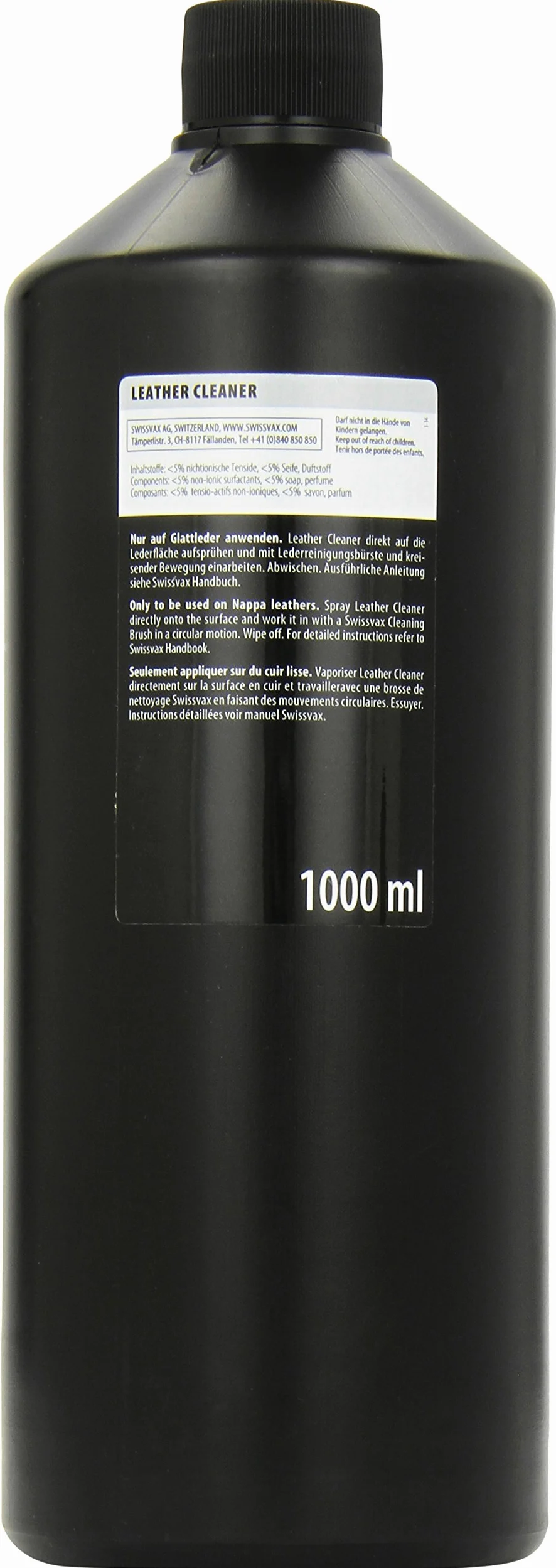 Swizöl 1042540 Leather Cleaner Lederreiniger, 1000 ml