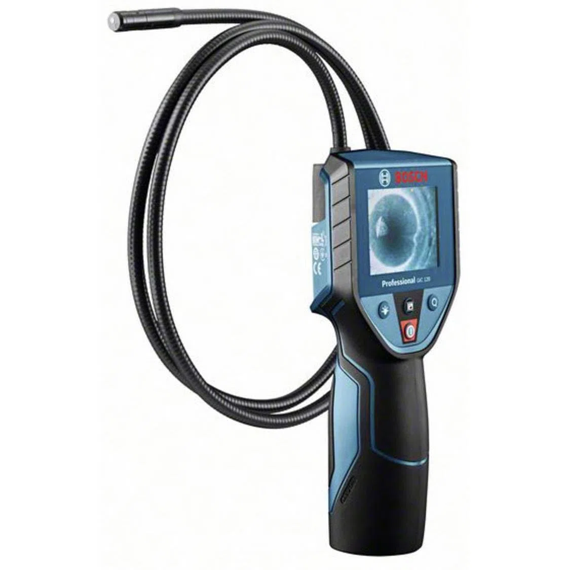 Bosch Professional Inspektionskamera GIC 120 (Kabellänge: 120 cm, Display: 2,7’’, 4X AA-Batterie, im Karton)