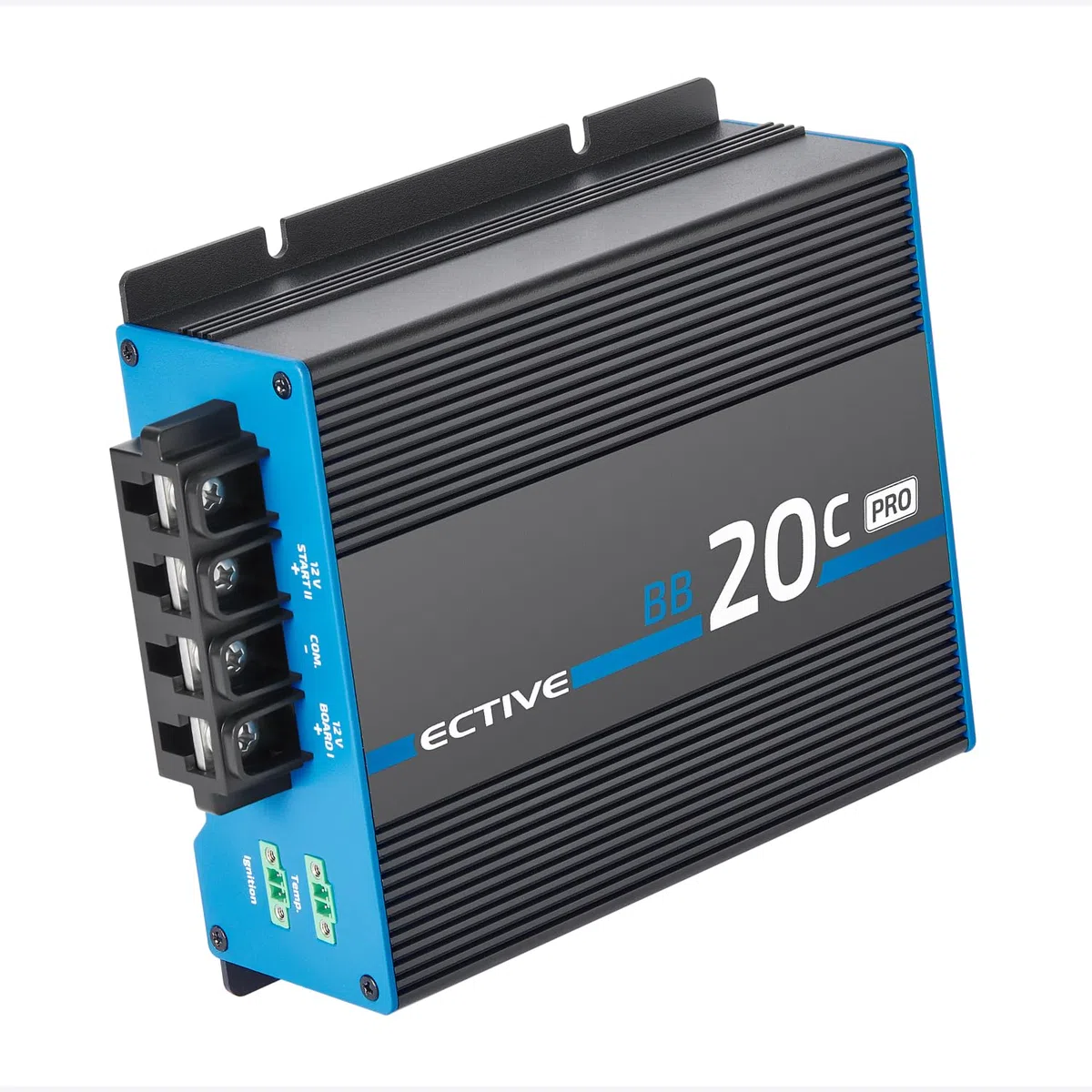 ECTIVE BB 20C PRO Ladebooster 20A 12V auf 12V, Einstellbarer DC-DC | Battery-to-Battery Ladebooster für Caravan & Wohnwagen, konfigurierbar für AGM/GEL/Nass/LiFePO4, Frei Einstellbare Ladeströme