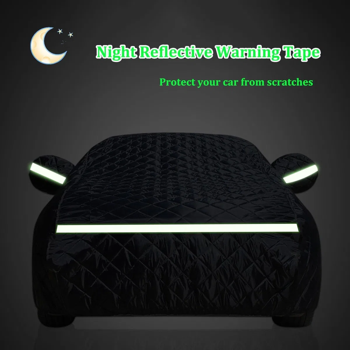 Hagelschutzplane Auto für Capa, Winter Hagelschutz Outdoor Autoabdeckung Wasserdicht UV-beständig Abdeckplane Auto Mit Nachtreflexionsstreifen