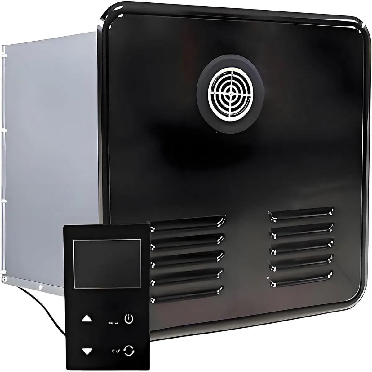 Durchlauferhitzer Für Wohnmobile | 55.000 Btu Gas-Warmwasserbereiter,Wohnmobil-Warmwasserbereiter,12V Gleichstromversorgung,15 X 15 Zoll Große Tür,Edelstahl,Für Wohnmobile/Camper Black