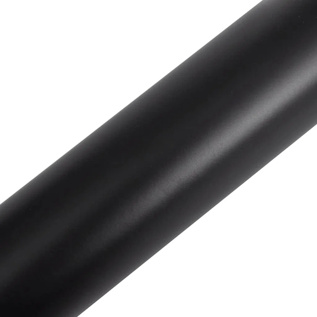 Autofolie Matt Schwarz PVC 100x150 cm selbstklebend blasenfrei dehnbar wasserdicht Vinylfolie Carwrapping Tönungsfolie Lackschutzfolie für Auto Innenraum und Außenbereich