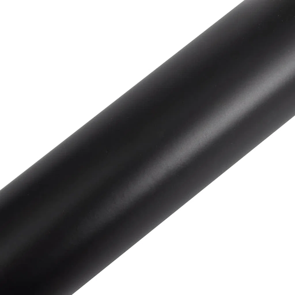 Matt-schwarze Autofolie aus PVC 2 Stk. 100 x 150 cm selbstklebend mit Luftkanälen für Fahrzeugfolie, Carwrapping, Lackschutzfolie, Innenraum, außenbereich und präzisen Zuschnitt