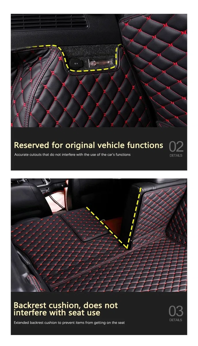 Auto Kofferraum Schutzmatte Auto Hinten Stamm Matten Für Toyota Für RAV4 Für Vanguard XA30 2006~2012 wasserdichte Schutz Pad Auto Matten Auto Zubehör(Schwarz,Full Cover)