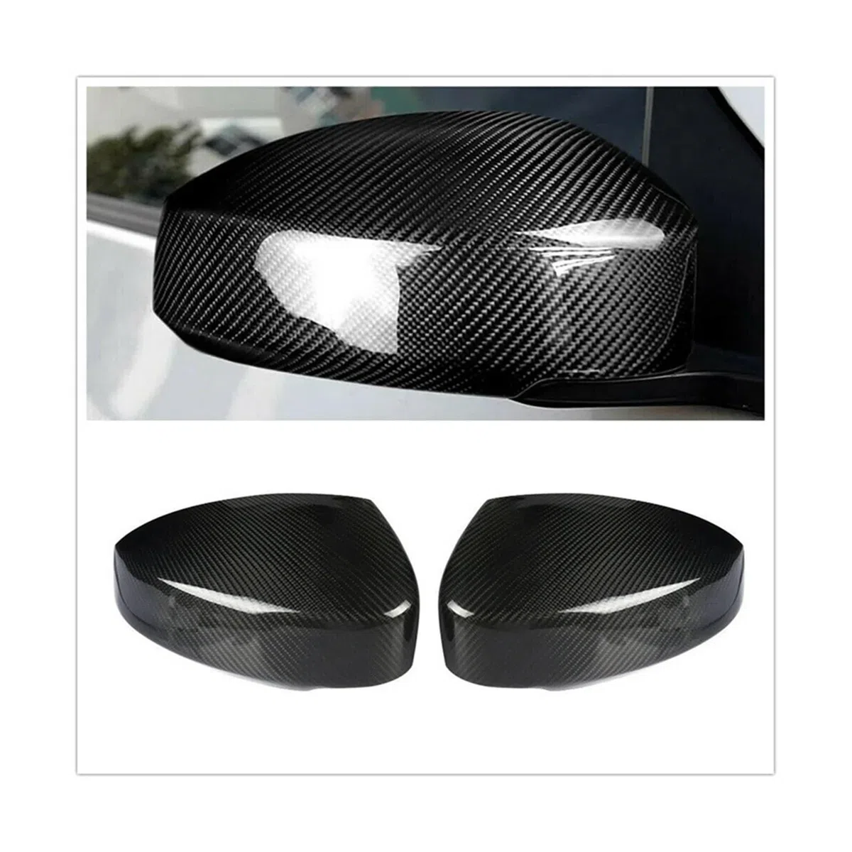 Rückspiegel Abdeckung Für Nissan Für Skyline Für Fairlady Z33 350Z | 2003–2008 Carbon-Seitenspiegel-Abdeckkappen-Aufkleber Für Außenspiegel