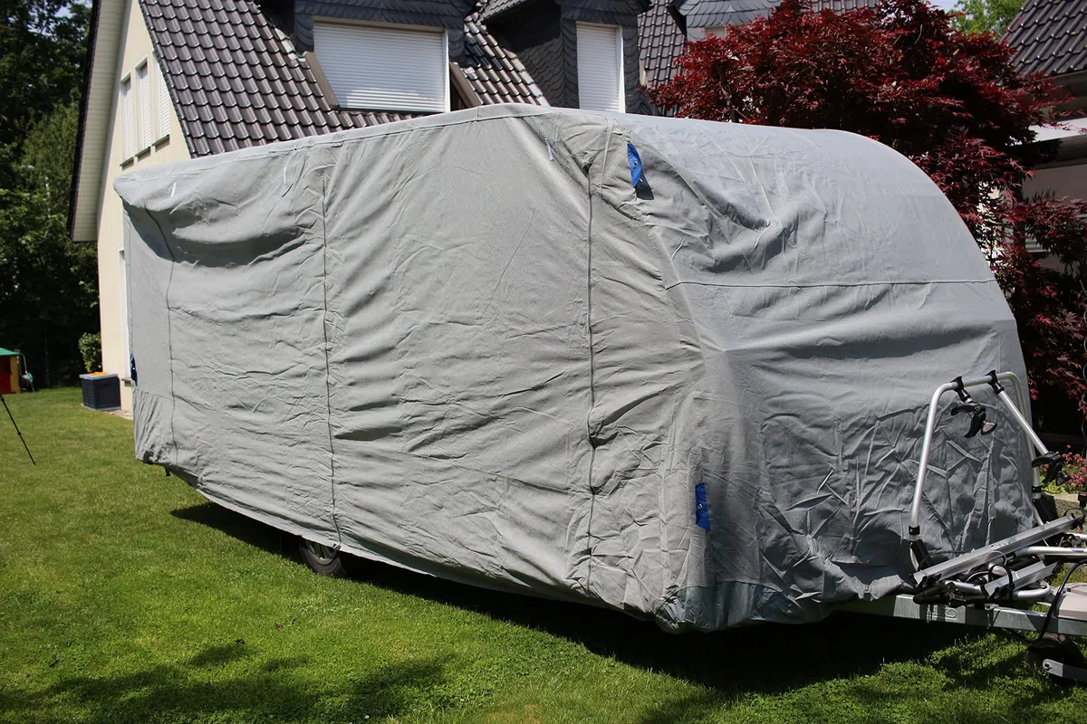 Wohnwagen Abdeckplane Caravan Schutzhülle Wohnmobil Camper Garage Schutz Größe S Camping Atmungsaktiv Campen