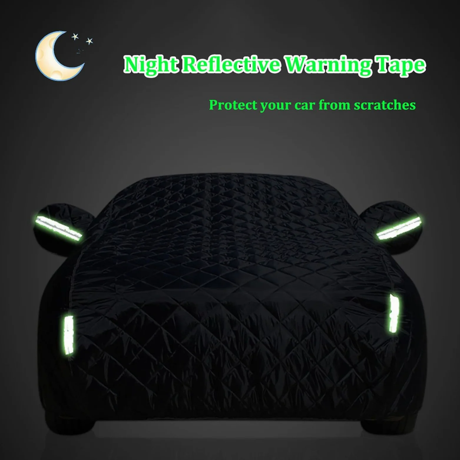 Dicke Auto Abdeckplane Hagelschutzplane für V olkswage Eurovan 1991-2003 Outdoor Autoabdeckung Allwetter wasserdichte UV-Schutz Sonnenschutz Winddichte mit Reflektierenden Streifen-Silber