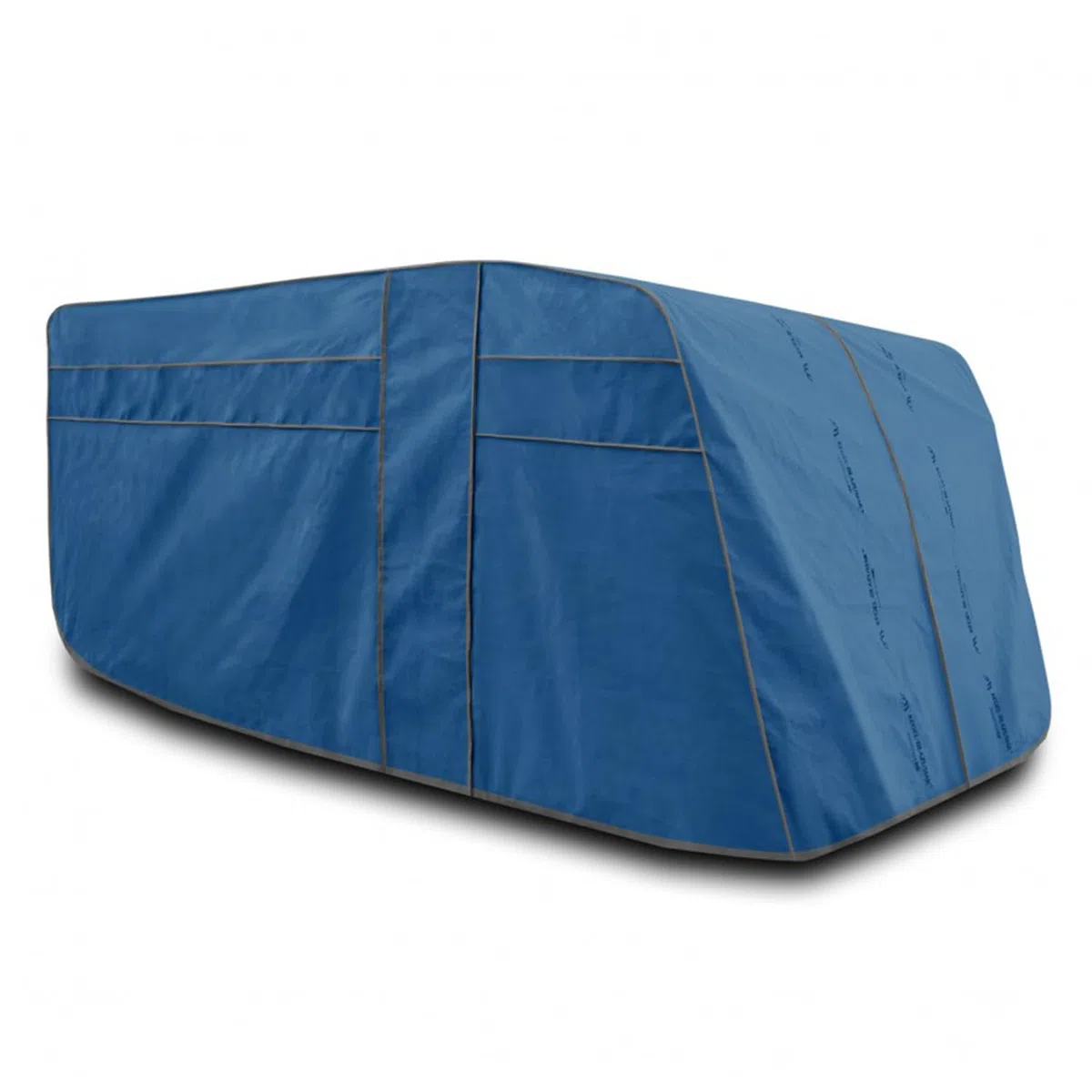 Abdeckplane für Wohnwagen Caravan 630EF mit Tür vorne | L. 245 cm | L. 630 cm | H. 222 cm | wasserdicht | atmungsaktiv | Schutz vor UV-Strahlen, Wind, Regen, Schnee, Staub, Kot