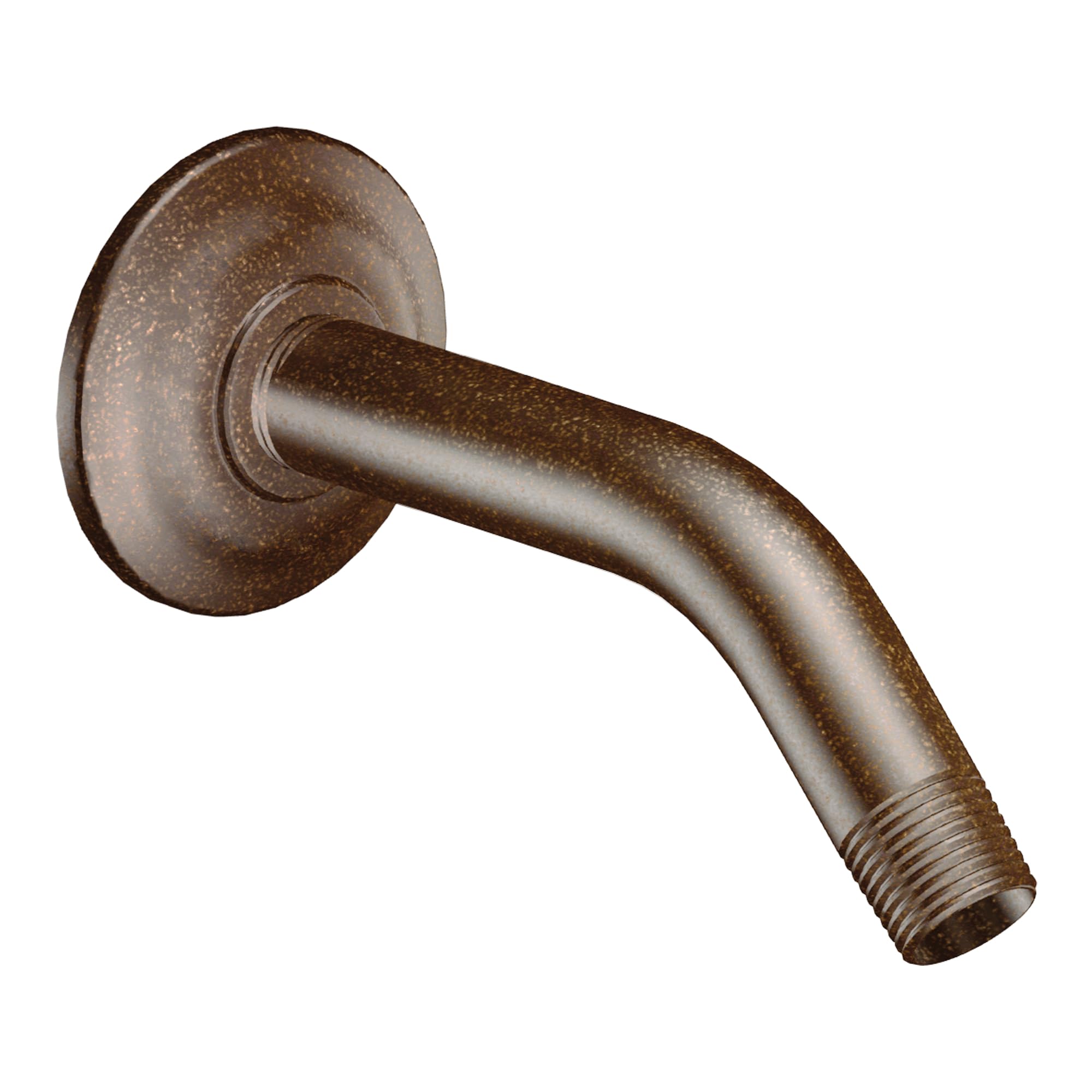 Refined 8-Inch Oil Rubbed Bronze Shower Arm with Flange
