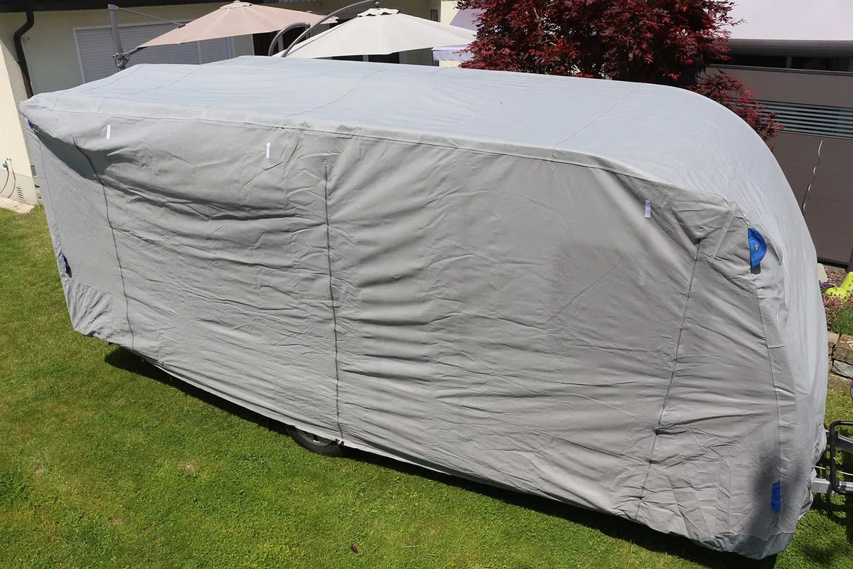 Wohnwagen Abdeckplane Caravan Schutzhülle Wohnmobil Camper Garage Schutz Größe S Camping Atmungsaktiv Campen