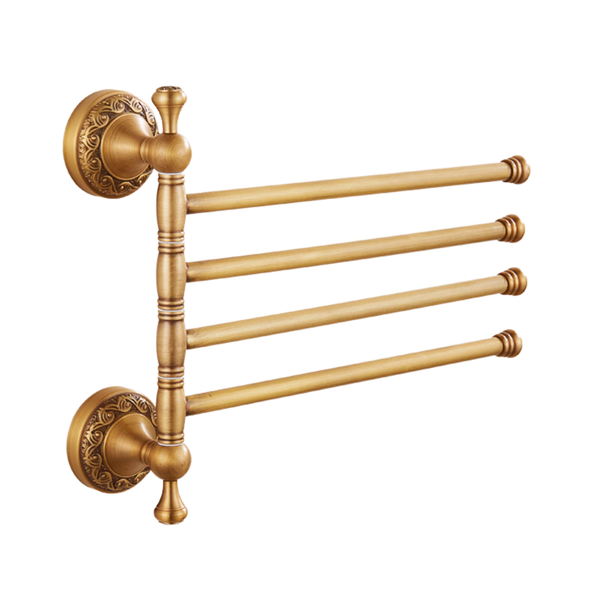 Brushed Bronze Folding Wall Towel Rail