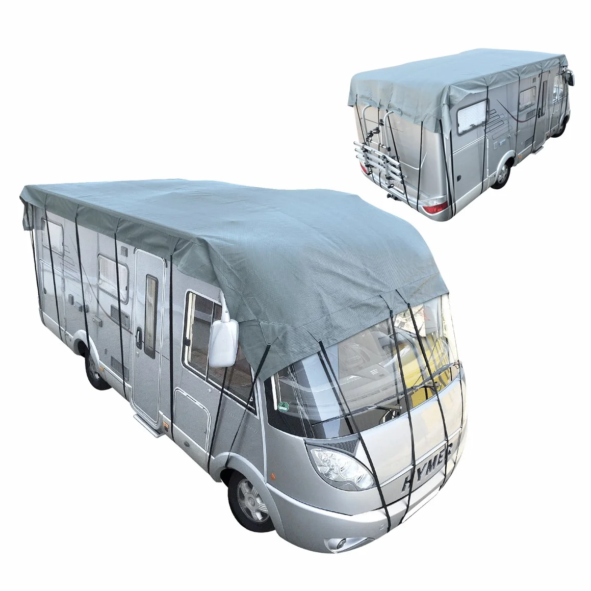 ProPlus 610277 Wohnwagen und Reisemobil Dachschutzplane, Grau