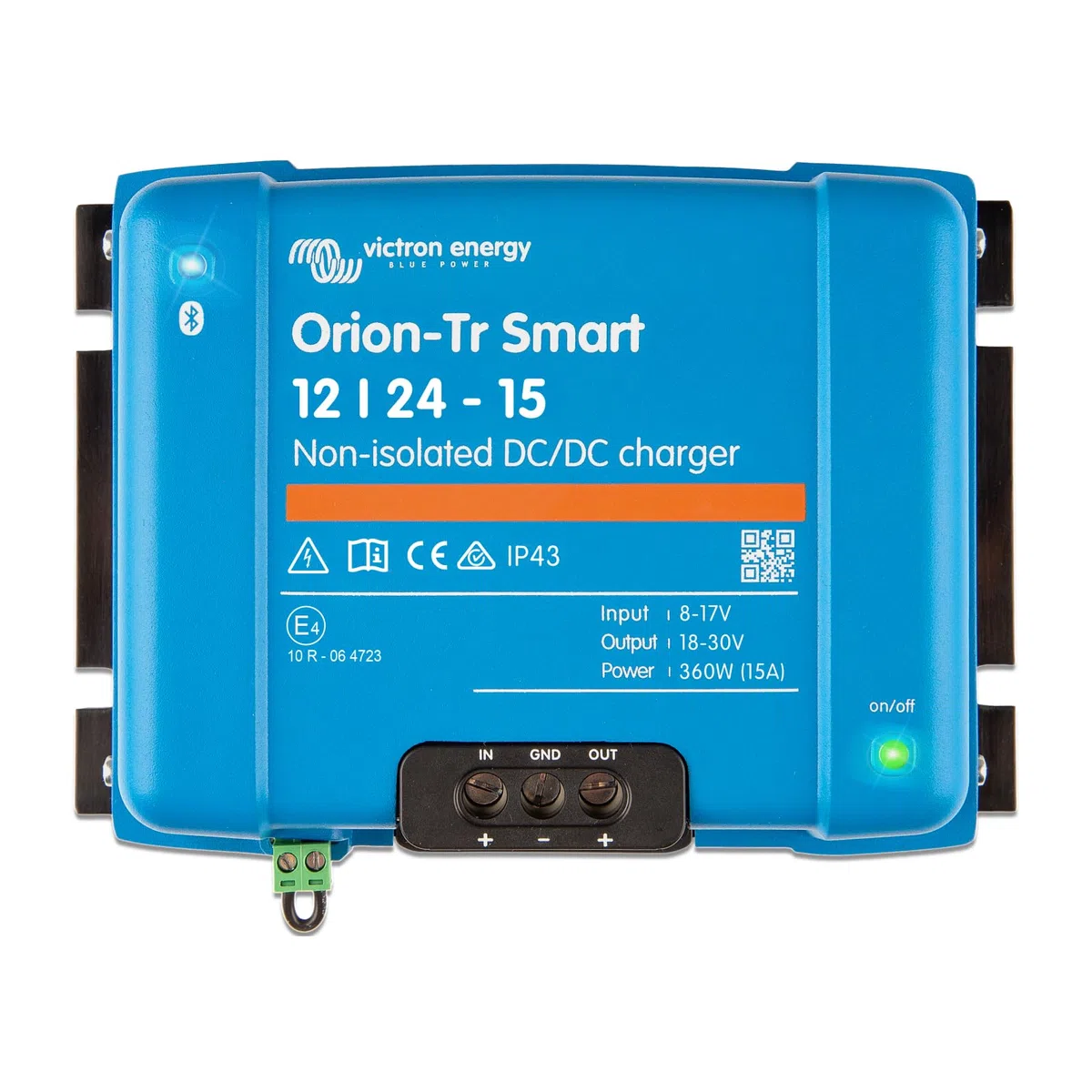 Victron Energy Orion-Tr Smart 12/24-Volt 15 Amp 360-Watt DC-DC Ladebooster, Nicht isoliert (Bluetooth) | Batterieladegerät für Dual-Batteriesysteme - nicht isoliert
