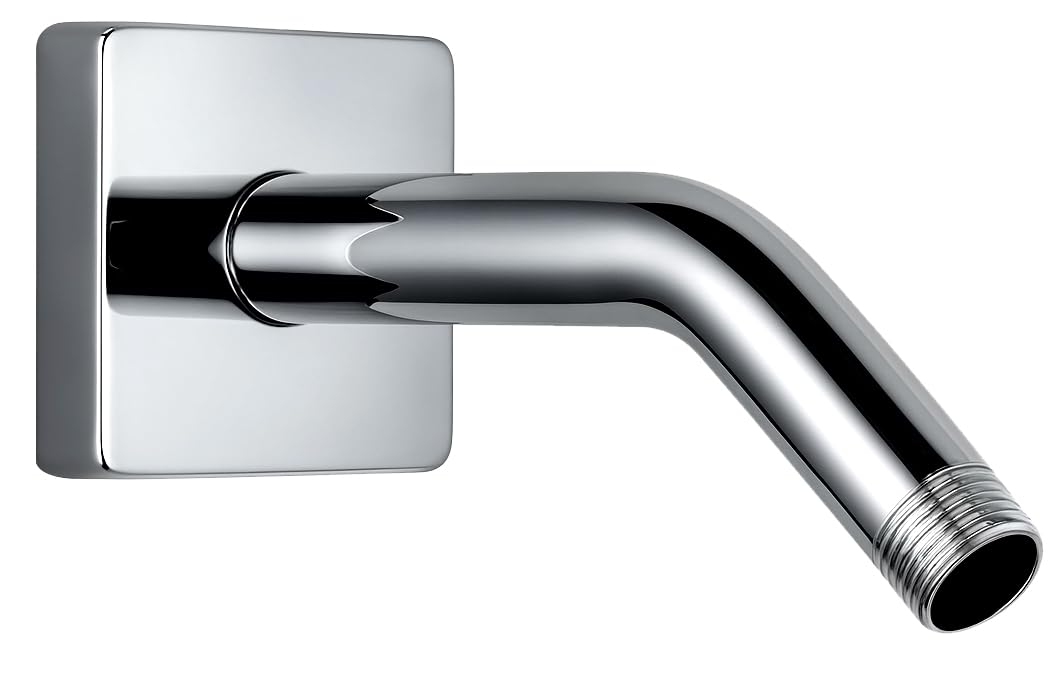 6-Inch Stainless Steel Shower Arm with Chrome Flange