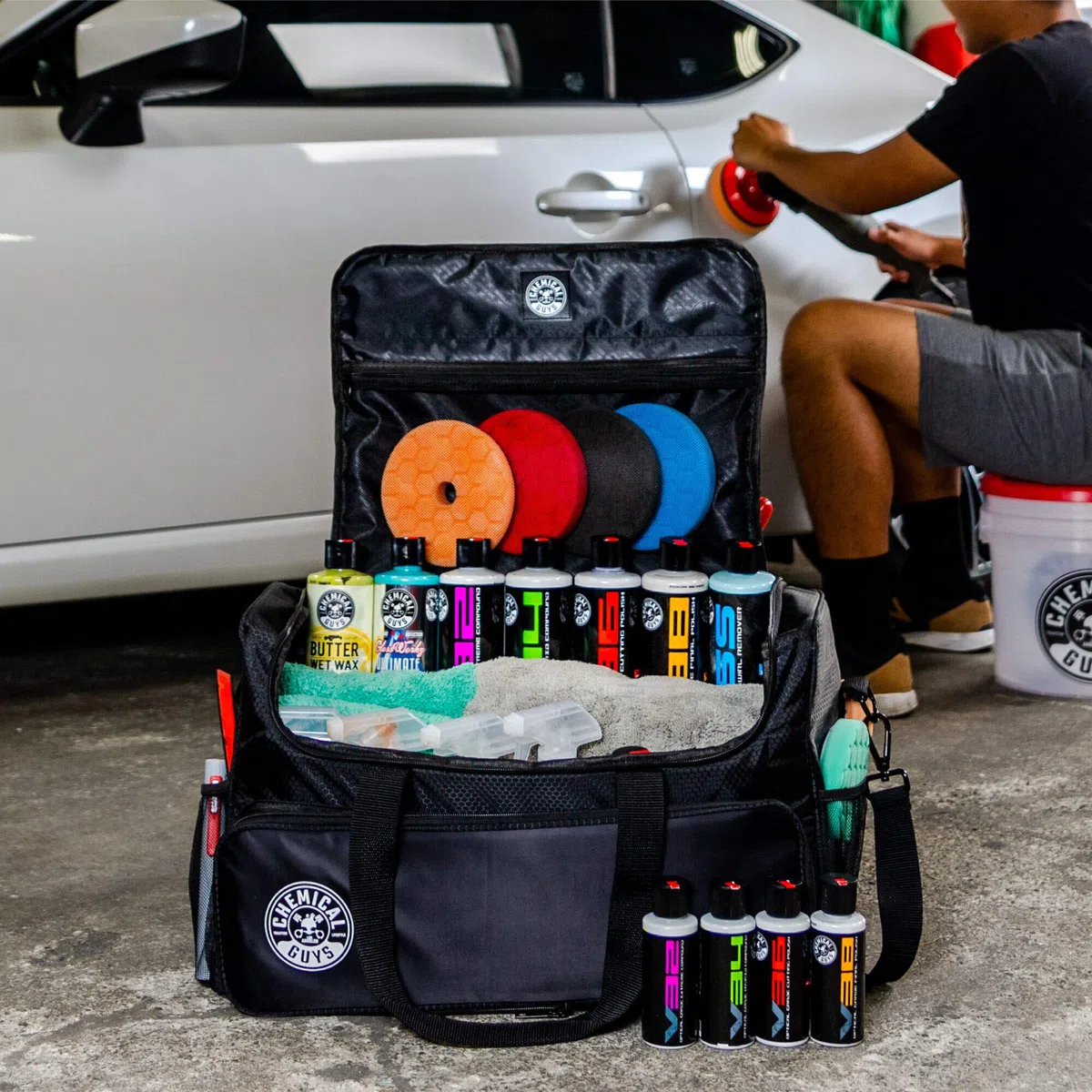 Chemical Guys ACC614 Detailing Arsenal Taschen- und Kofferraum-Organizer, groß, 53,3 x 30,5 x 35,6 cm, Schwarz