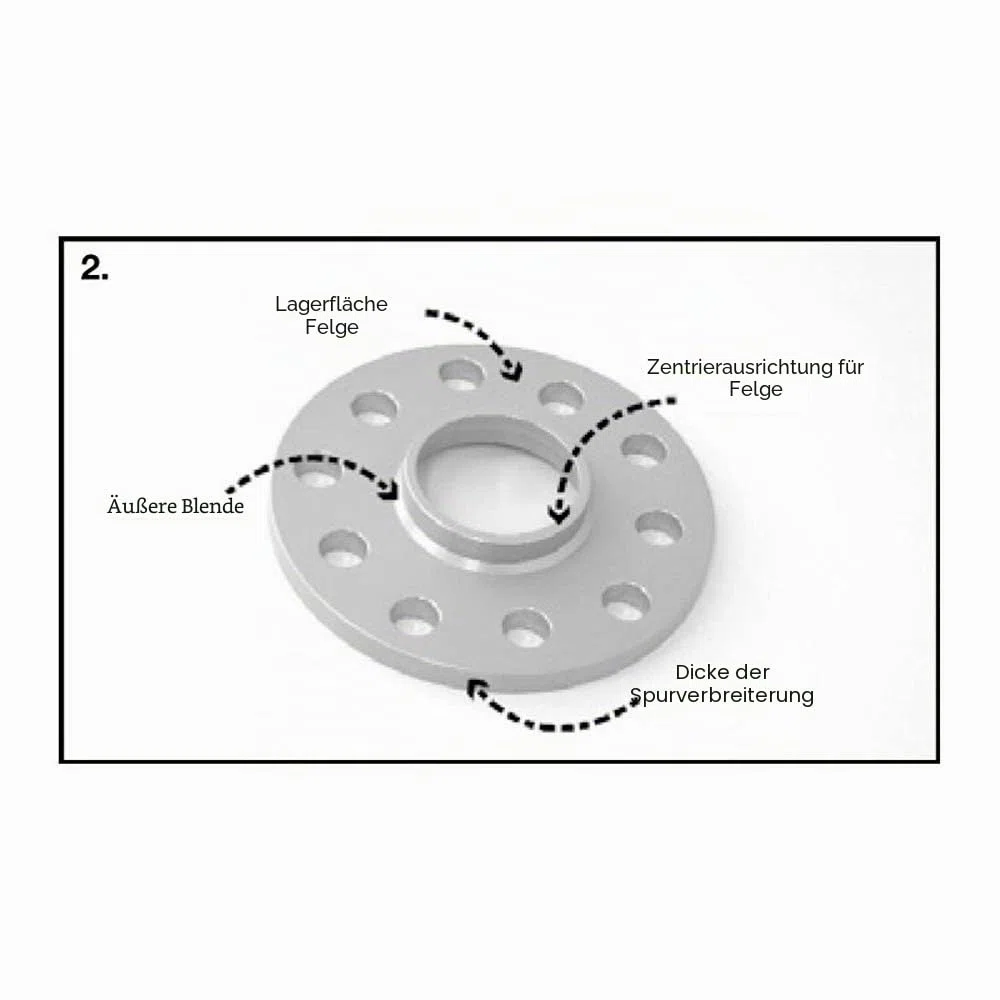 H&R DR-System Spürverbreiterungsatz 20mm pro Achse - Lochkreis 5x120 - Mittenzentrierung 72,5mm - System M12x1,5 - kompatibel mit BMW/Mini - Schwarz