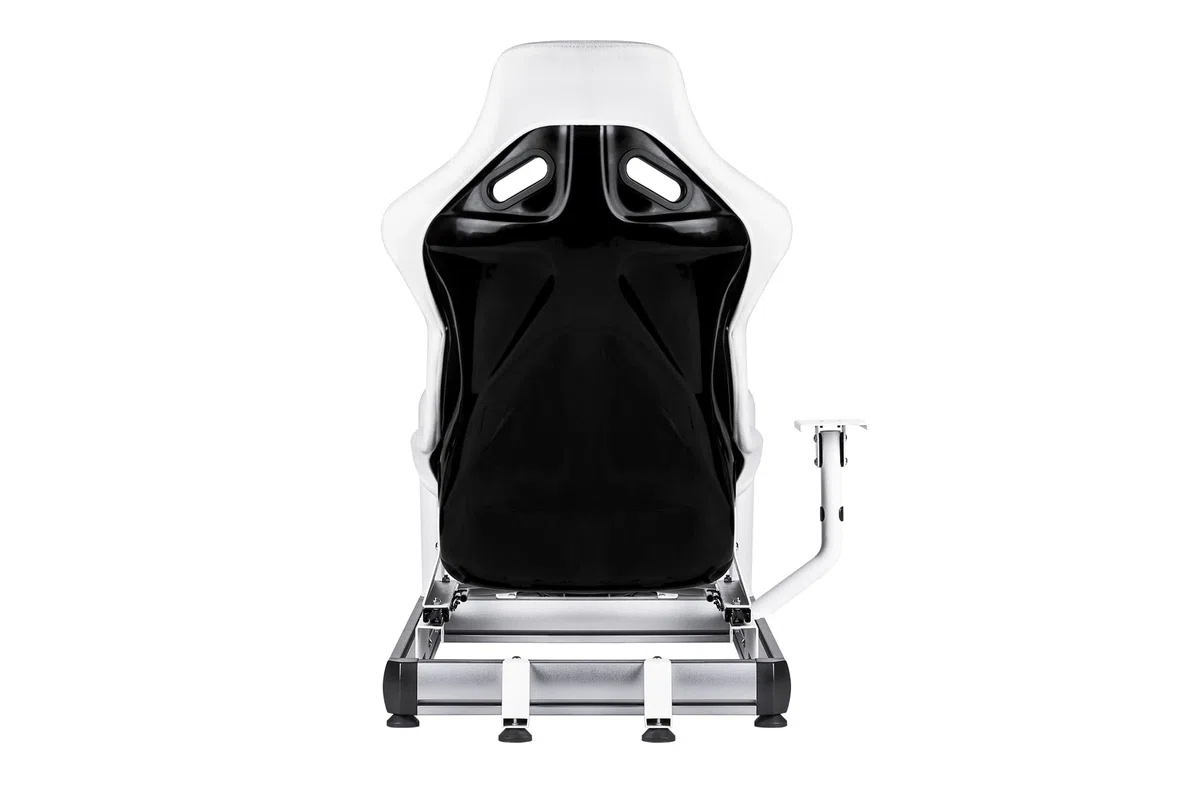 Thermaltake GR500 Snow Racing Simulator Cockpit Snow White (Weiß) | Sim Racing Rig | Alu/Stahl Rahmen | Fiberglas Rennsitz | verstellbare Wheel & Pedal Plate | RGB LED | bis 120 kg