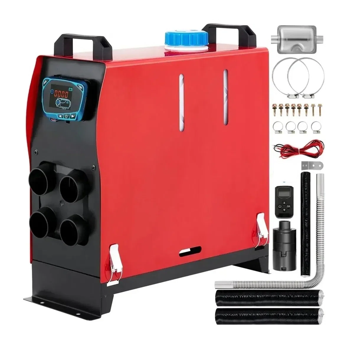 Diesel Lufterhitzer 5kw Diesel Luft Heizung 12V Alle-in-one Parkplatz 4 Löcher LCD Monitor Schnelle-heizung
