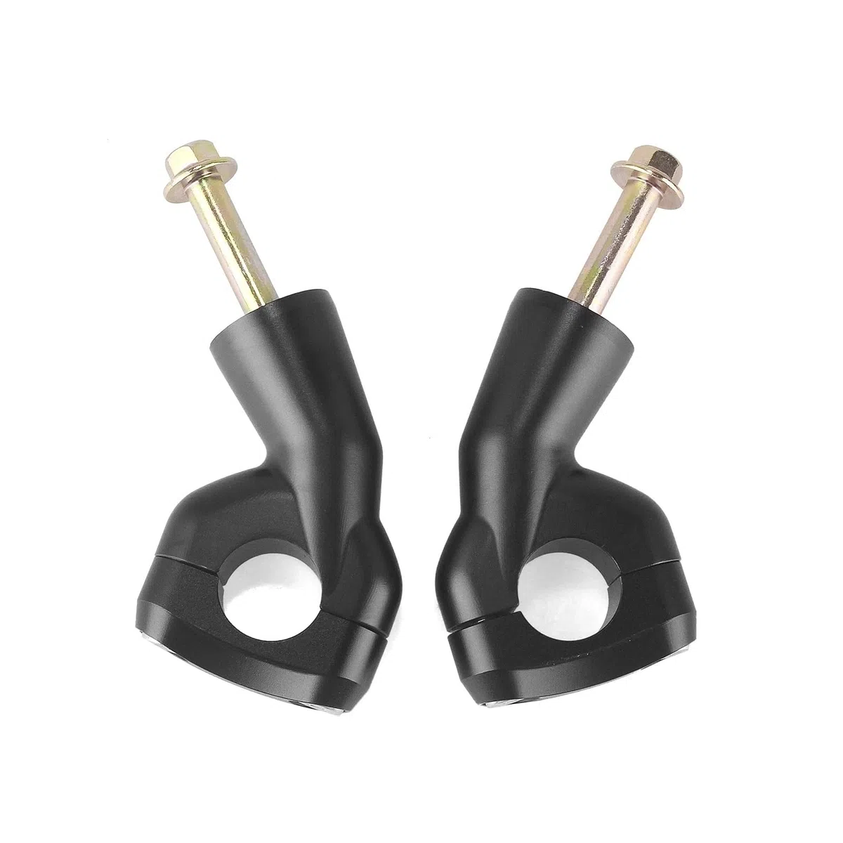 Verstellbarer Vorbau Motorrad Lenkererhöhung Klemmen Adapter Für Triumph Bonneville Bobber Schwarz T100 T120 Scrambler 1200 XC Street Twin(AA)