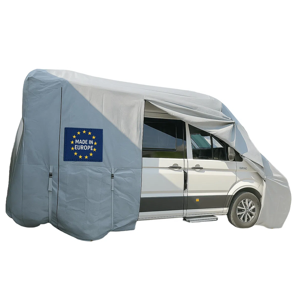 Wohnwagen Abdeckung | UV-resistente Wetterfeste Wohnmobilabdeckung | Langlebig, Schutzhülle & Atmungsaktive | 5-Lagig Wohnwagenplane | Ideal für VW Grand California 600