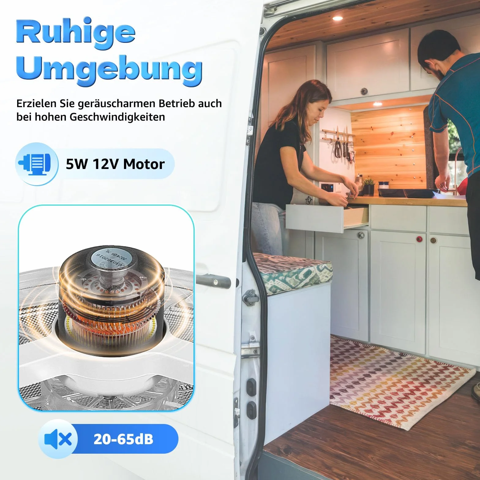 Dachluke Wohnwagen 28 x 28 cm Wohnwagen Wohnmobil Caravan Fenster Belüftung für 12V Wohnmobil Luke Dachlüftung Lüfter Entlüftung mit LED | EU Stock