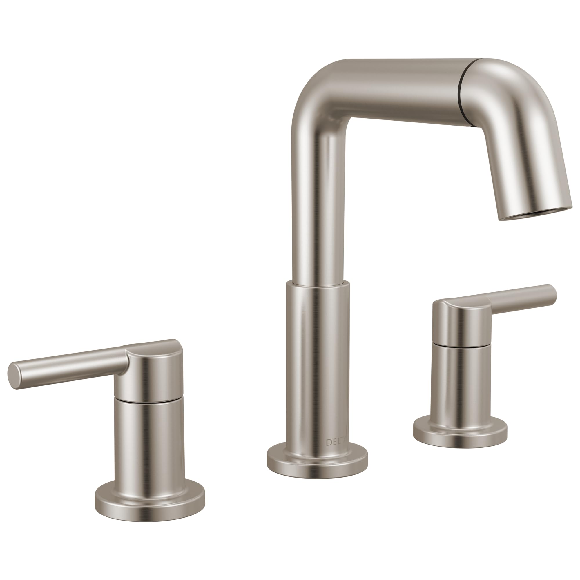 Brushed Nickel Widespread Faucet with Sprayer and Drain